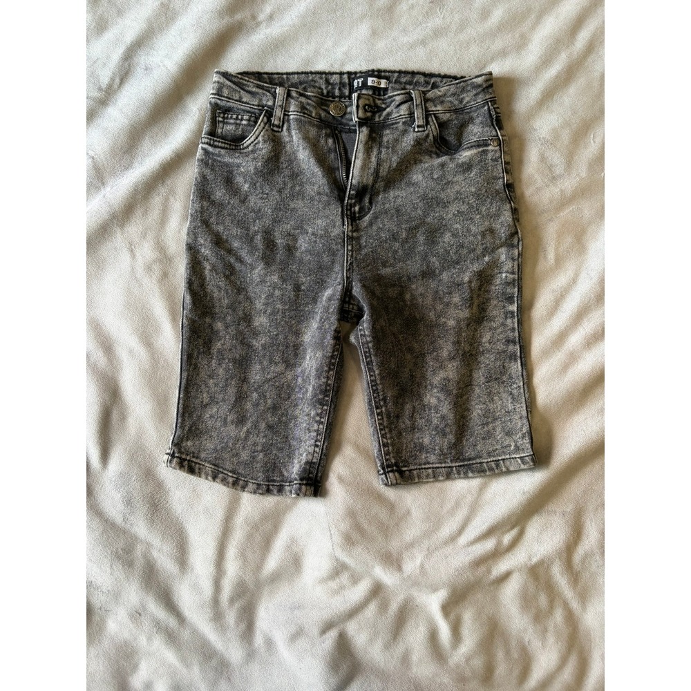 RT Authentic Denim Boys Grey Acid Wash Jean Shorts Size 9-10